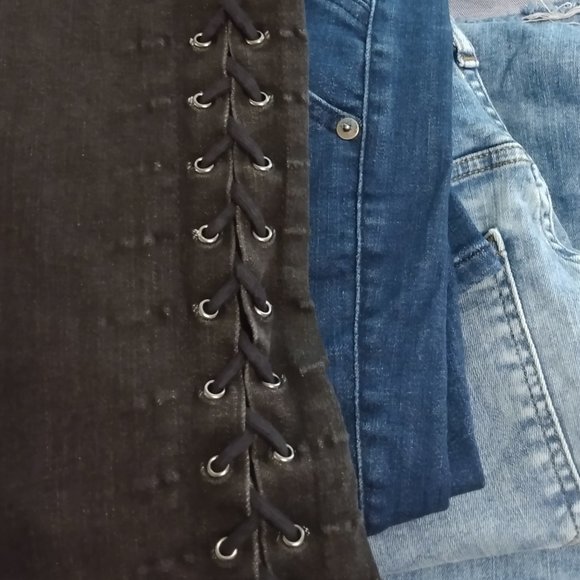 Women's High Waist Tall Size 6 / 6L / 6T Express Denim Jeans LOT - Picture 10 of 10